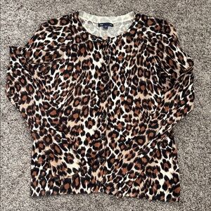 Gap Leopard Print Women's Cardigan Top